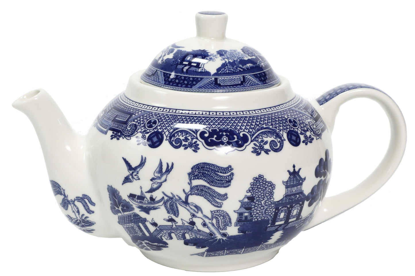 Beeniro Beeniro Premium Blue Willow Porcelain Teapot | 1 Litre