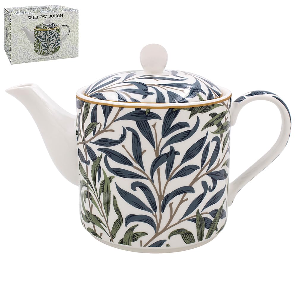 Beeniro Beeniro Artisan William Morris Willow Bough Ceramic Teapot | Large 1L Standard