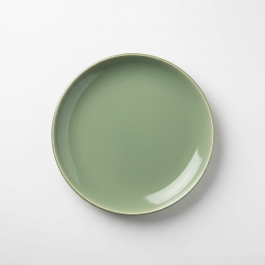 Beeniro Beeniro Classic Handmade Sage Green Ceramic Dinner Plate | 10.5 Inch Green