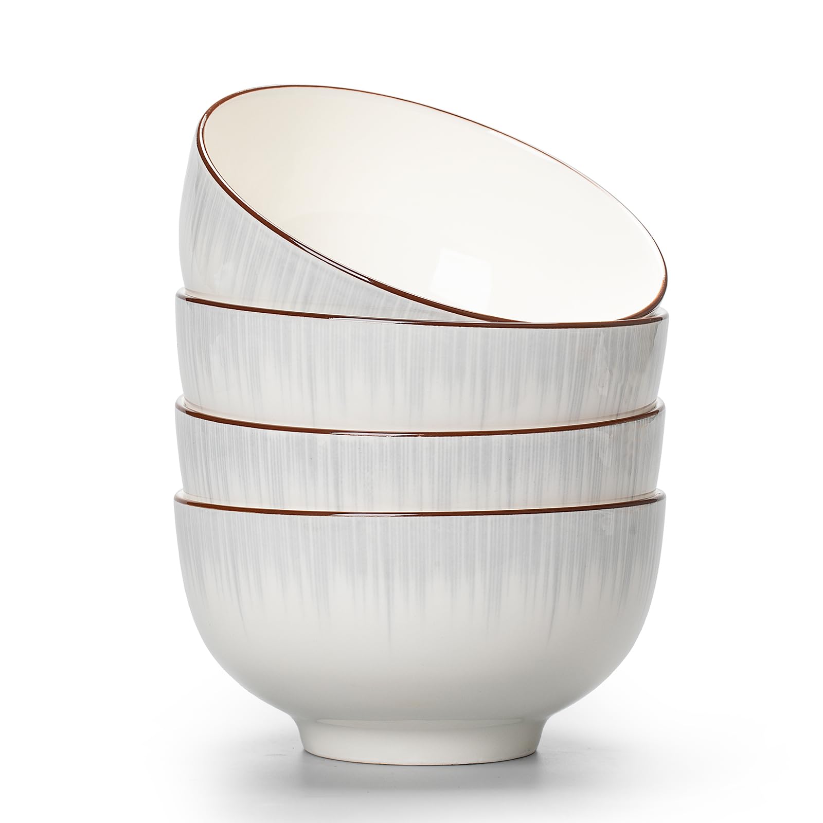 Beeniro Beeniro Luxury Ceramic Cereal Bowls Set of 4 | 700ml (15x8cm) Color D Standard