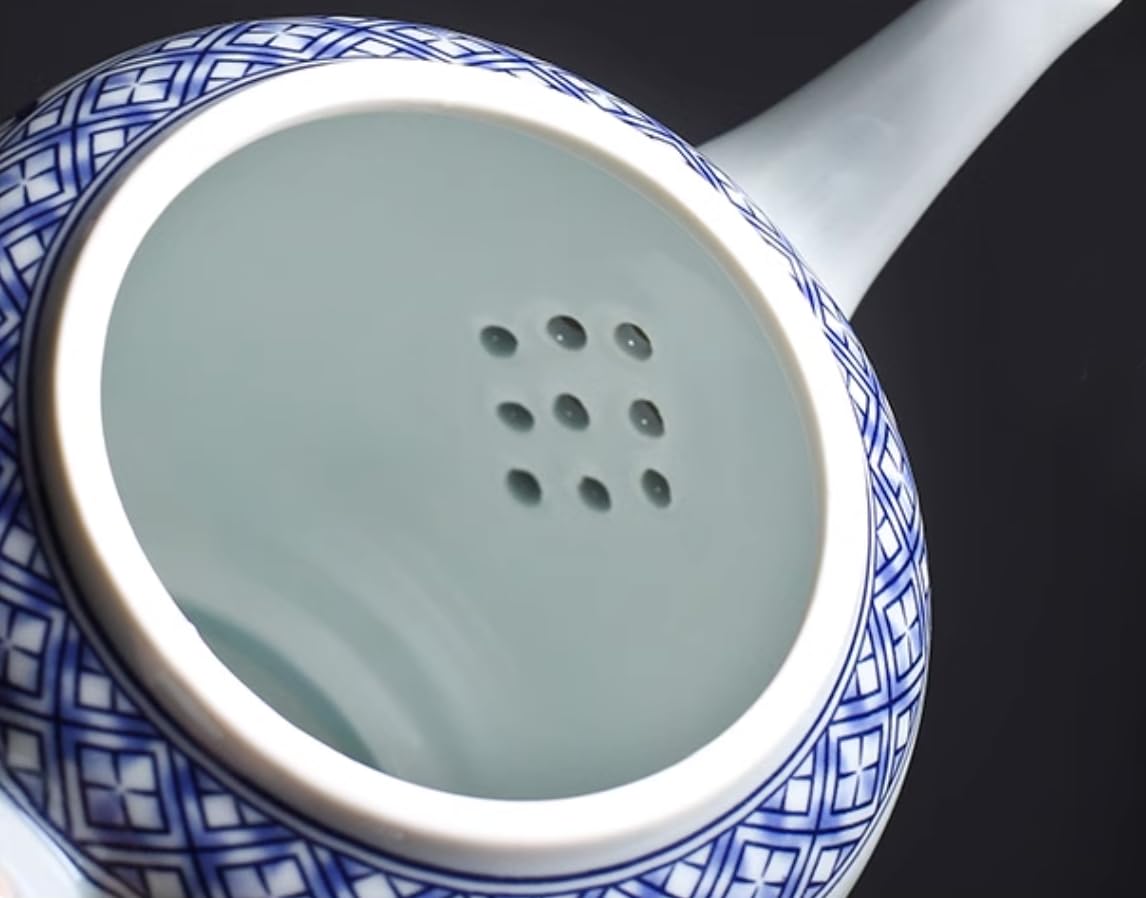 Beeniro Beeniro Modern Blue & White Ceramic Teapot with Lid | 28oz