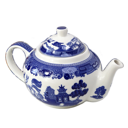 Beeniro Beeniro Premium Blue Willow Porcelain Teapot | 1 Litre